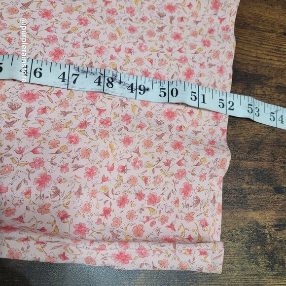 Vtg Liz Claiborne Sport Ditzy Floral Maxi Dress 16 Flutter Sleeve Ethereal - Picture 10 of 11